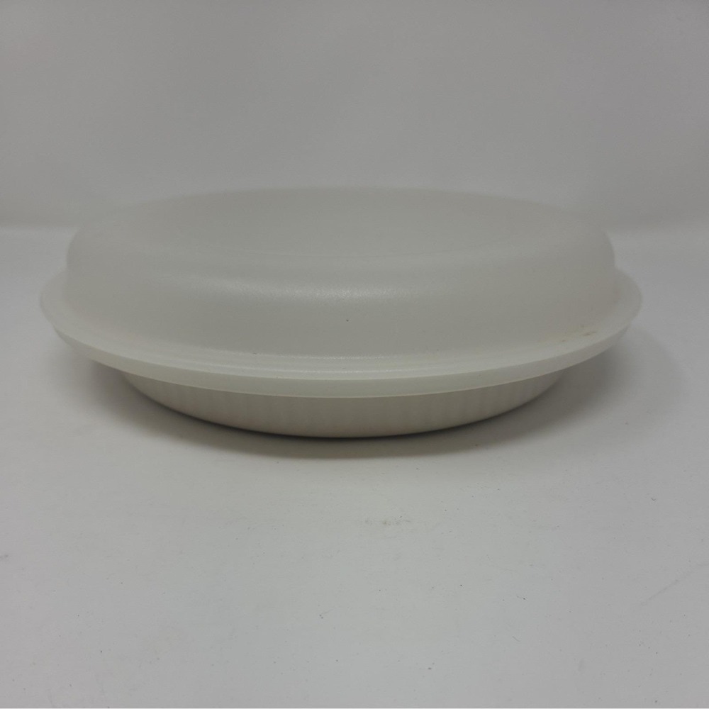 Vintage 23cm Tupperware Ultra 21 Ovenware 9" Ribbed Pie Quiche Pan 1766 with Lid